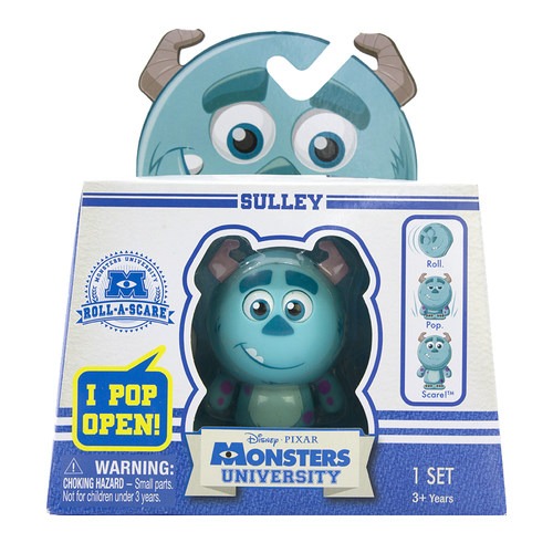 迪士尼Monsters怪兽大学怪物SULLEY毛怪苏利文变形玩偶伸缩爆丸球 - 图3