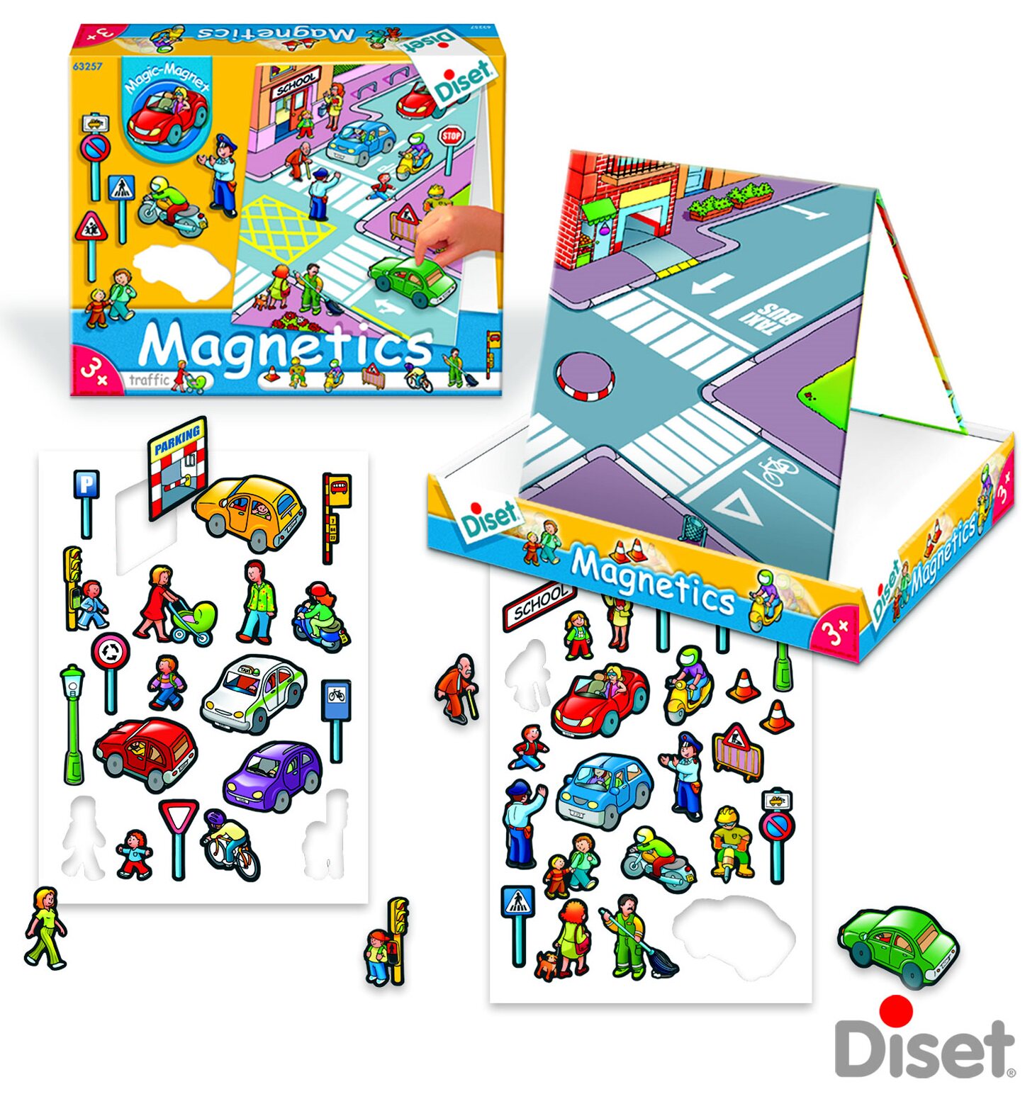 DISET城市交通衣物服饰房间组合配搭对对碰拼图益智游戏magnetics - 图1