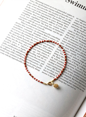 本命年礼物红色民族手链