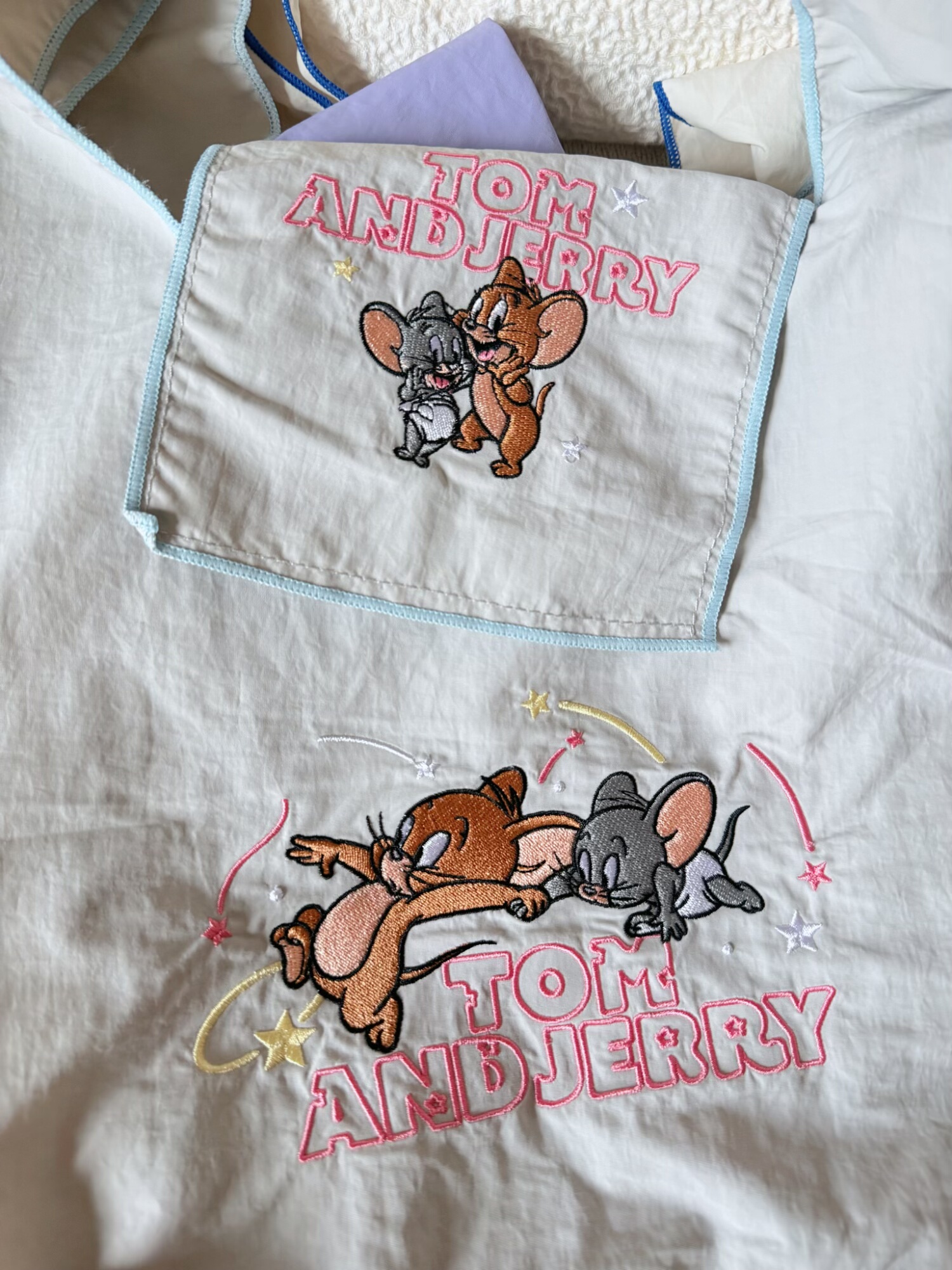 日单动漫卡通ip刺绣手提包购物包 有细微瑕疵介意wu拍,淘宝优惠券,粉丝福利购,淘宝优惠卷