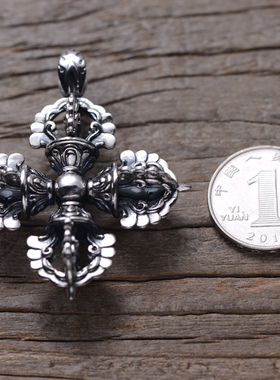 SUNZUN/上尊纯银男金刚杵吊坠