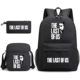 The Last of US three-piece backpack casual canvas backpack male and female students backpack printing