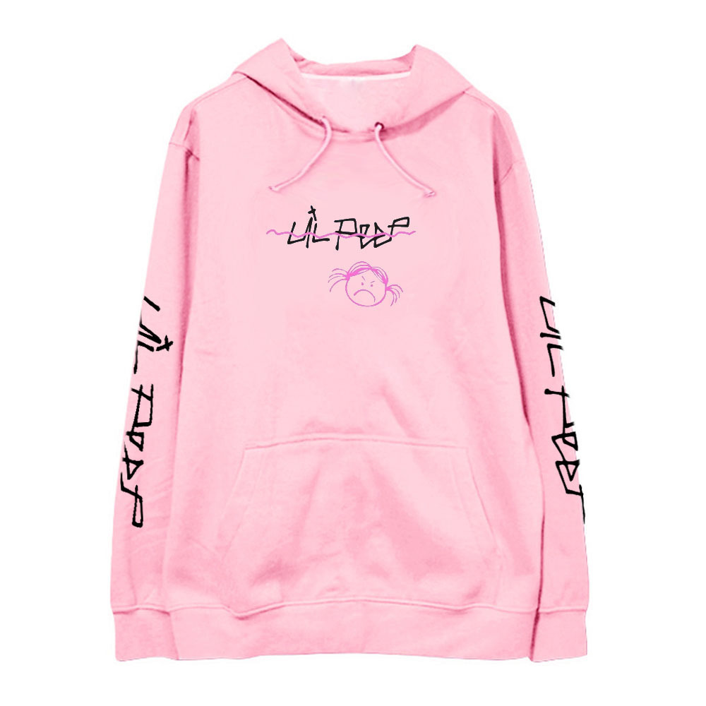 欧美2020新款Lil Peep连帽卫衣外套加绒薄款男女学生秋冬