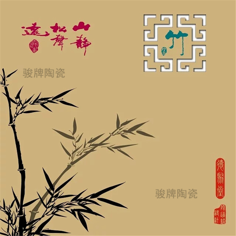 瓷砖玄关壁画 背景墙壁画 宗教壁画定做 瓷砖壁画加工 来图定制