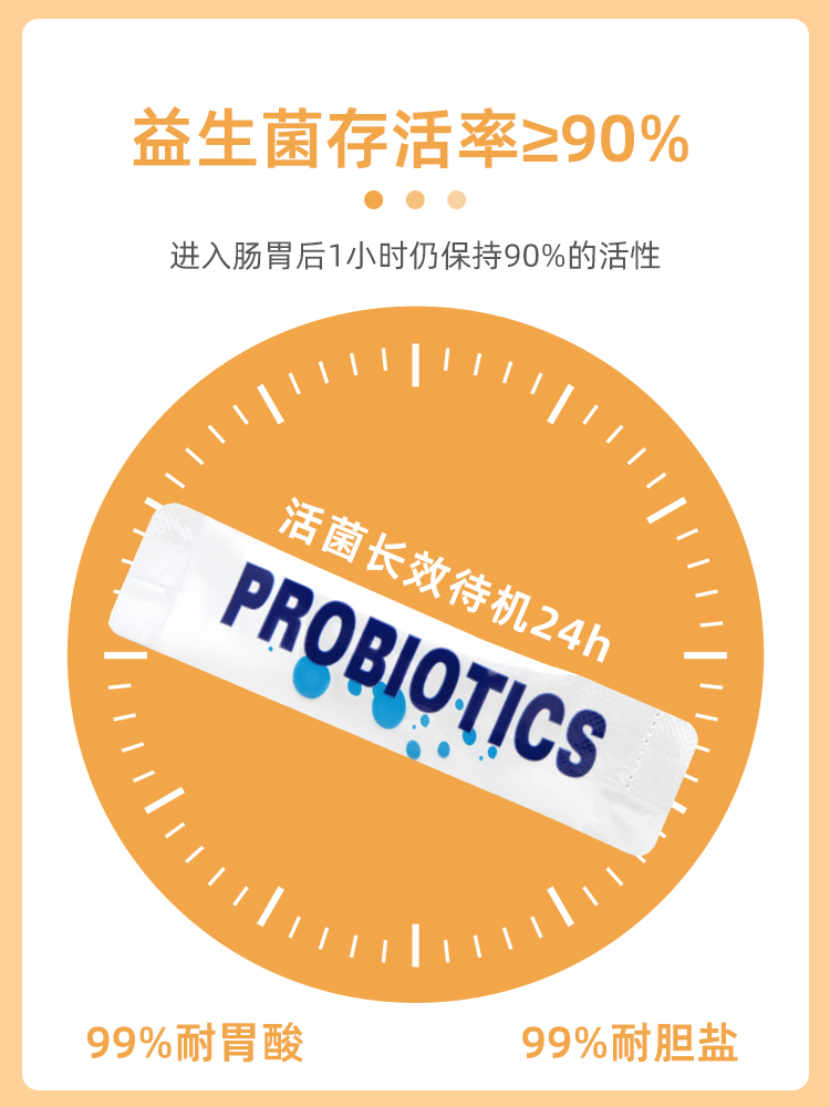 保健益生菌铁锌钙粉成人儿童大人女性中老年肠道益生元冻干粉20条