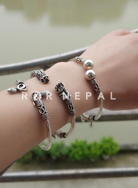 印度嬉皮波西米亚风活口手镯