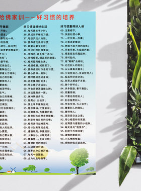好习惯成长激励格言PVC定做墙贴
