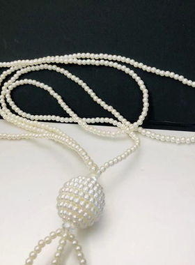 fringed sweater chain简约欧美风时尚款毛衣挂件吊坠气质项链女