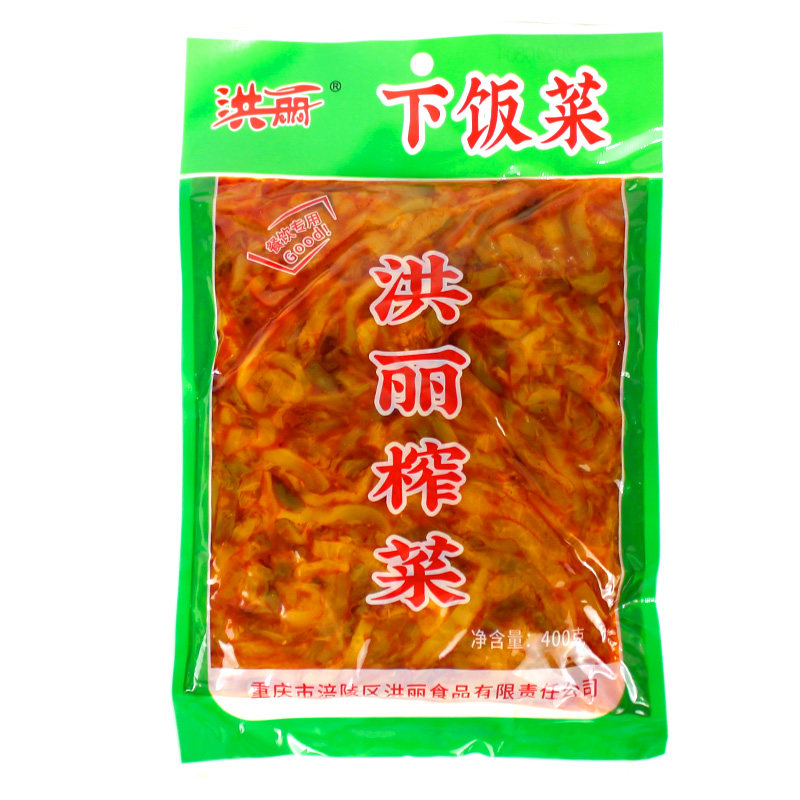 洪丽 下饭菜 400g*5袋包邮 涪陵特产咸菜榨菜丝美味下饭菜,淘宝优惠券,粉丝福利购,淘宝优惠卷