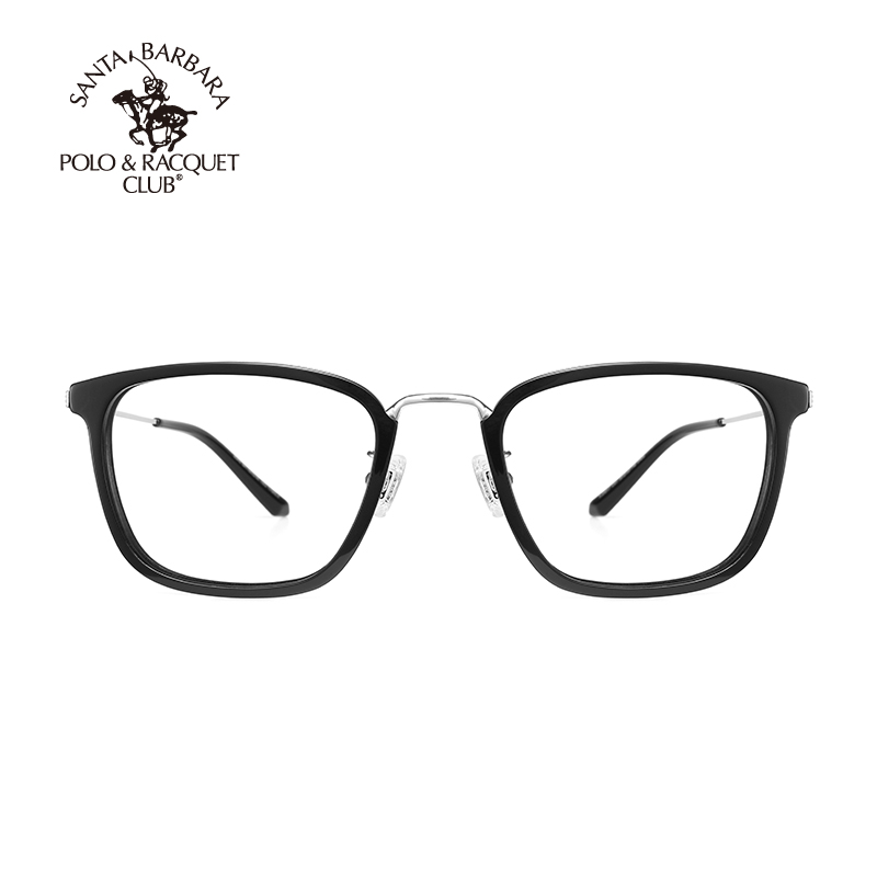近视眼镜架SBPRC圣大保罗钛框近视镜超轻透明眼镜框定制黑框23217-图3