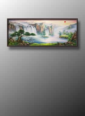 纯手绘油画聚宝盆天上人间