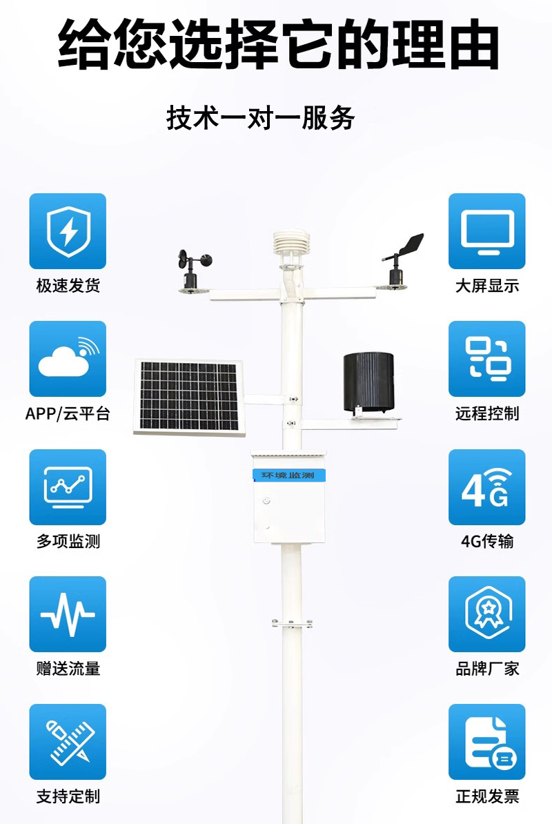 小型智慧农业气象监测站室内外科研温度湿度自动高标准农田雨量 - 图1