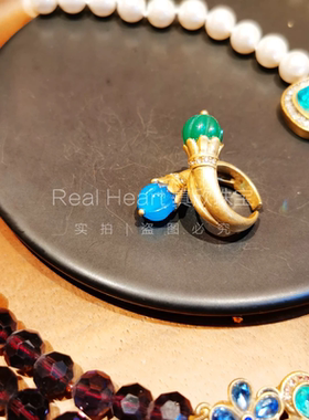 Real heart意大利风格925中古饰品经典戒指女小众设计