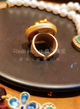 意大利风格中古饰品经典戒指女小众设计高级感手工精致独特气质