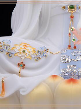 家用汉白玉观音佛像大士