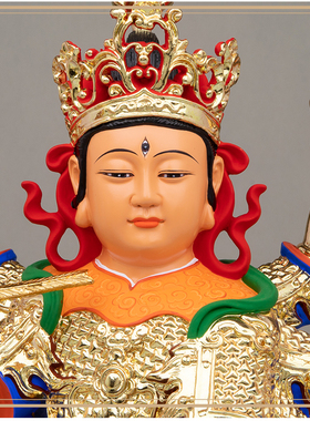 汉白玉斗姆中天梵气星君摆件