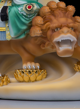 玉石粉祝福复古桌面太乙真人摆件