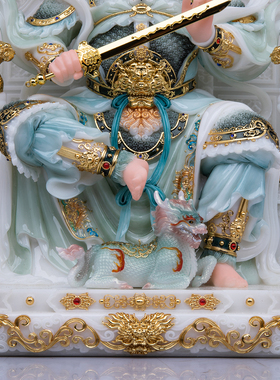 普化天尊汉白玉坐像雷声九天