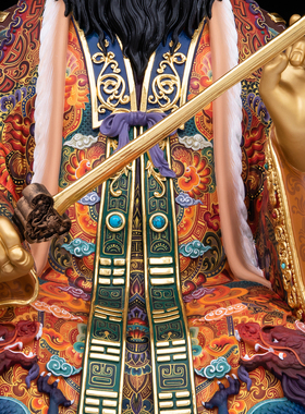 龙虎山张天师铜雕客厅供奉摆件