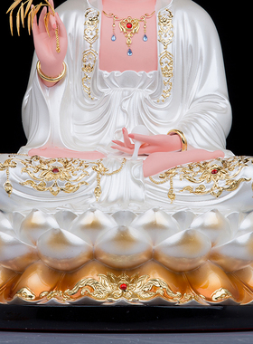 树脂祝福复古桌面白衣观音摆件