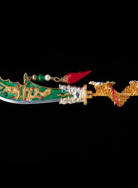 关公神像配件合金摆件