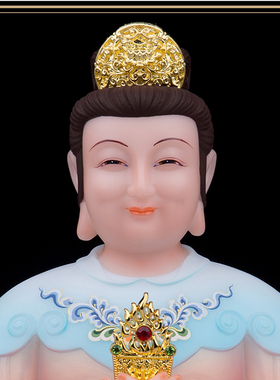 碧霞元君神像汉白玉石佛像泰山奶奶圣母东岳泰山娘娘居家摆件