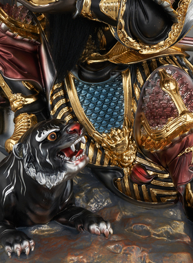 武财神赵公明神像赵玄坛赵朗中路财神赵元帅佛像树脂居家招财摆件