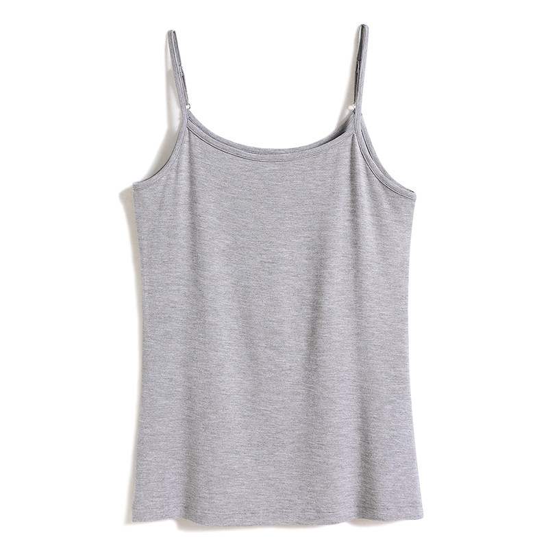 小吊带背心女打底短款莫代尔黑白修身上衣外穿内搭可调节薄高弹,淘宝优惠券,粉丝福利购,淘宝优惠卷