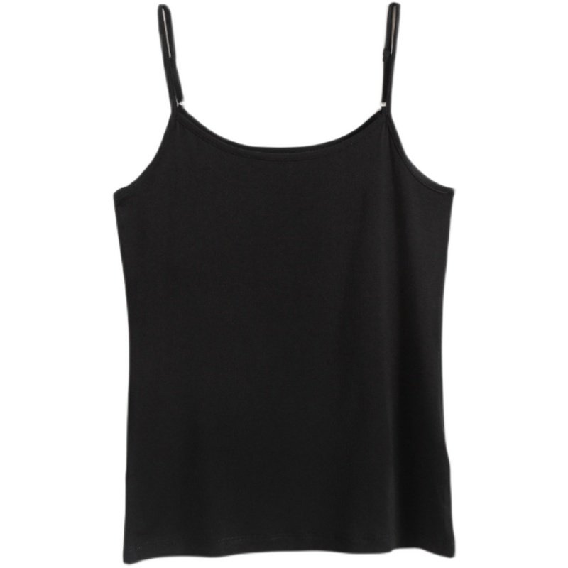 小吊带背心女打底短款莫代尔黑白修身上衣外穿内搭可调节薄高弹,淘宝优惠券,粉丝福利购,淘宝优惠卷