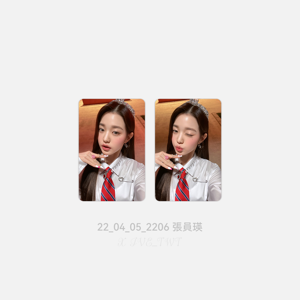 张员瑛张元英小卡自印厚粉纸IVEYUANYING3寸55X85TWT221234-图2