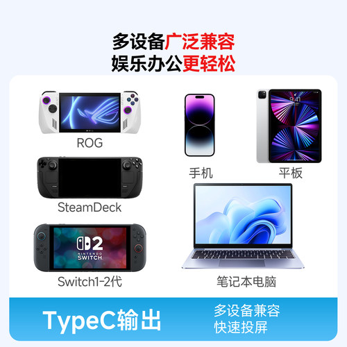 Switch2投屏线hdmi转typec连接电视PD高清HDR底座加长4K144hz配件 - 图3