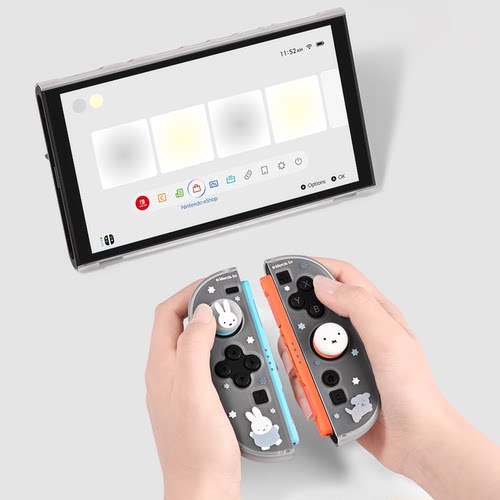 极想Switch2代摇杆帽ns2硅胶摇杆套卡通黑白游戏配件米菲兔联名款 - 图3