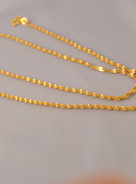 50厘米加长女款项链镀金素链