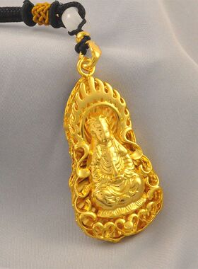 男士项链挂饰大号观音吊坠