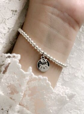 招财猫复古闺蜜女友生日礼物手链