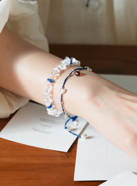 shannai原创天然随形白水晶手串