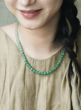 山晓·原创新中式飘花独龙玉项链