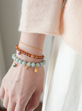 shannai原创天然翡翠玉手串手链