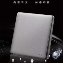 AD switch socket grey E10 five holes open multi-control double control large panel without frame concealed for home
