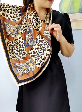 真丝围巾70中方巾24个新款花色桑蚕丝素绉缎面苏州特产伴手礼品