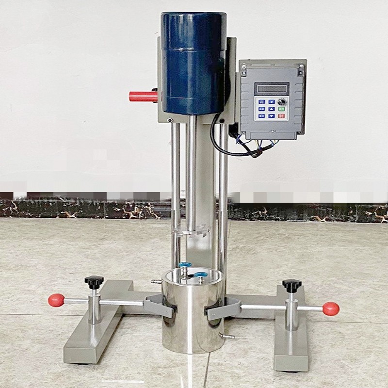 齐威JFS-1100E变频高速分散机手动电动升降功率1100W实验室分散-图1