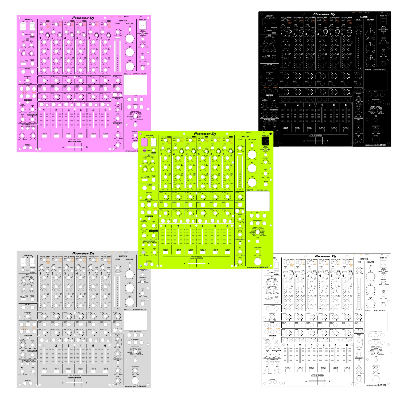 Pioneer先锋DJM-V10贴膜混音台面板打碟机保护贴纸PC进口材料包邮 - 图3