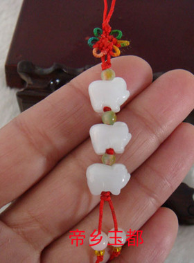 2026属虎吉祥物喜柿连猪吉宏吊坠