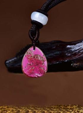 属鸡人2025年吉祥物金鳌红鲤吊坠