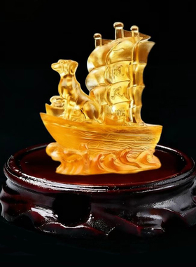 2026年属兔贵犬乘舟宝懿琉璃摆件