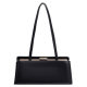 New commuter handbag women's European and American retro clip bag armpit bag baguette bag high-end minimalist style shoulder bag