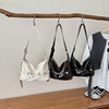 New casual Korean fashion shoulder bag, large capacity, stylish belt decorated crossbody bag, high-end all-match underarm bag