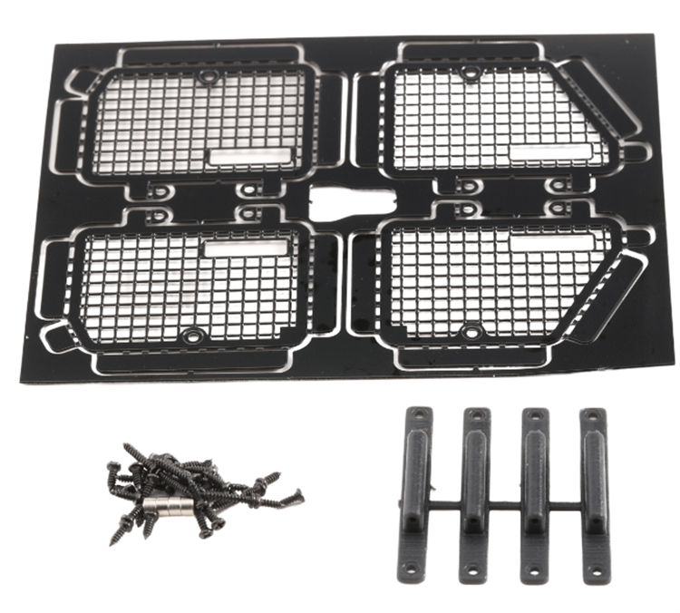 DJ TRX4M 1/18金属可动车窗TRX4-M可翻动金属 护门 护窗 路虎卫士 - 图3