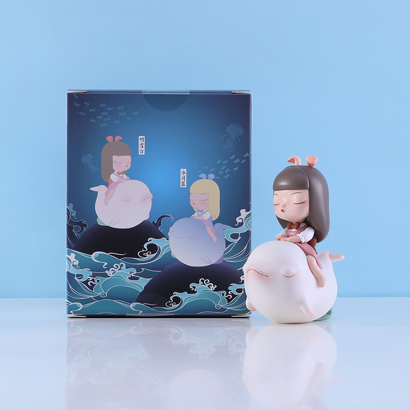 贾晓鸥可米生活海洋之歌盲盒海豚桌面小摆件