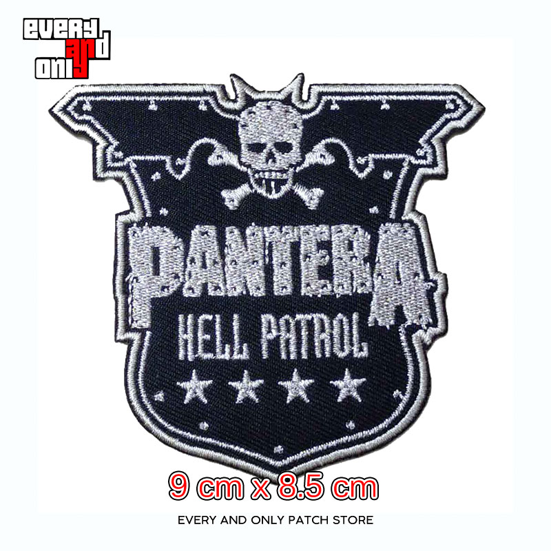 PANTERA潘多拉重金属乐Hell Patrol Holiday刺绣PATCH布标布贴 - 图1